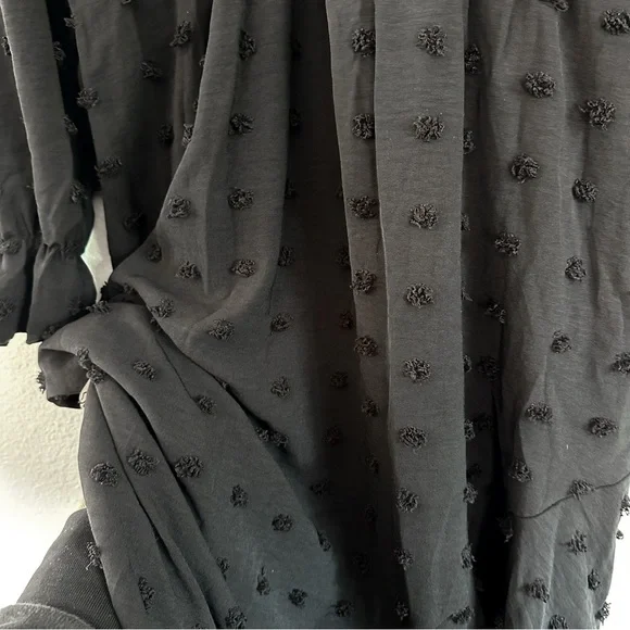 Black Midi Wrap Dress - Unbranded - Picture 3 of 9